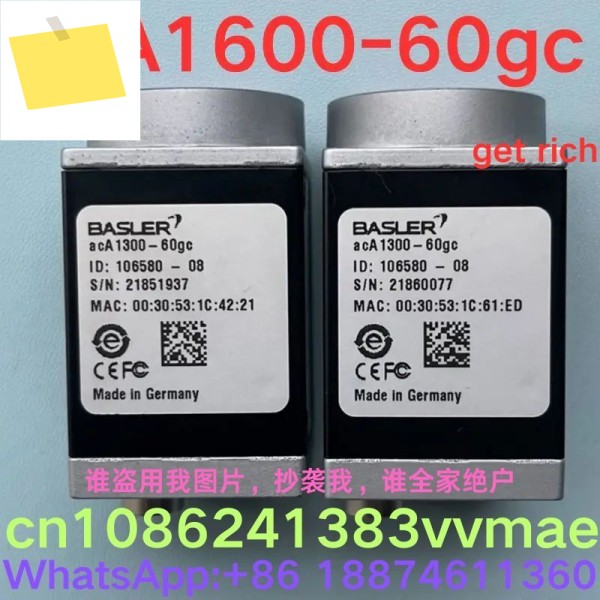 중고 테스트 완료 산업용 카메라 acA1600-60gc 제품 이미지
