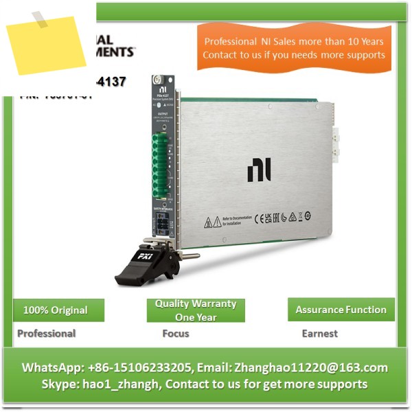 NI PXIe-4137 783761-01 ±200 V, ±1 A DC, ±3 펄스, 40 W 정밀 시스템 PXI 소스 측정 제품 이미지