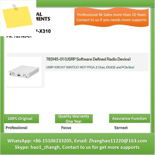 NI USRP X310 783145-01 KIT KINTEX7-410T FPGA 2 CHANNELS 10GIGE AND PCIE BUS 제품 이미지