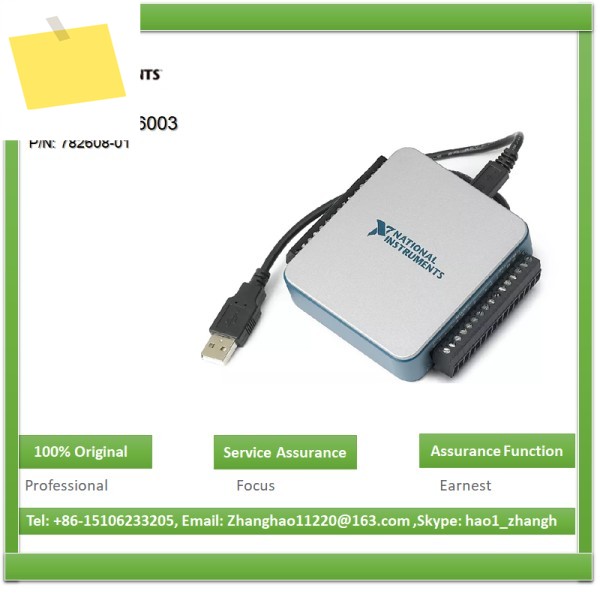 NI USB-6003 다기능 DAQ 데이터 수집 카드, 8AI 16 비트 2AO 디지털 IO 랩뷰용, 782608-01 제품 이미지