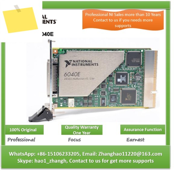 NI PXI-6040E 500 kSs, 12비트, 16 아날로그 입력 다기능 DAQ 데이터 수집 카드 제품 이미지