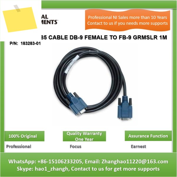 NI RS485 183283-01 케이블 DB-9 암커넥터에서 GRMSLR 1M 제품 이미지
