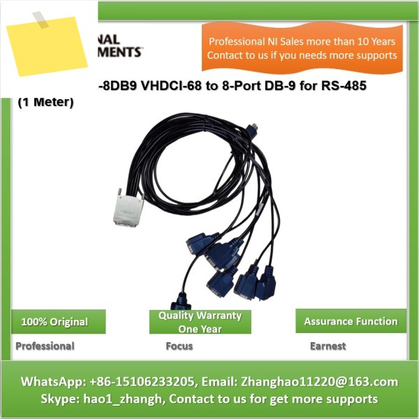 NI SH68-8DB9 VHDCI-68에서 RS-485용 8포트 DB-9로 변환 1미터 제품 이미지