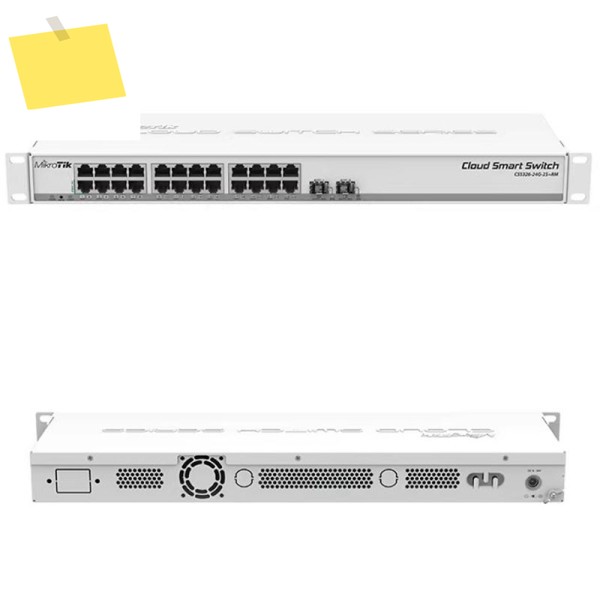 마이크로틱 CSS326-24G-2S+RM 24포트 2SFP+ 기가비트 이더넷 스위치 제품 이미지