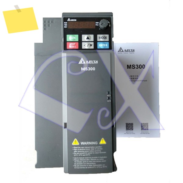 델타 MS300 시리즈 0.4KW VFD1A5MS43ANSAA 3상 AC380-460V 주파수 변환기 인버터 제품 이미지