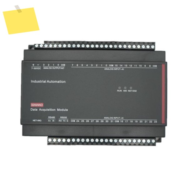 TCP-508Q 32AI 4AO 아날로그 입력출력 RS485 RS232 이더넷 획득 모듈 Modbus UDP 프로토콜 제품 이미지