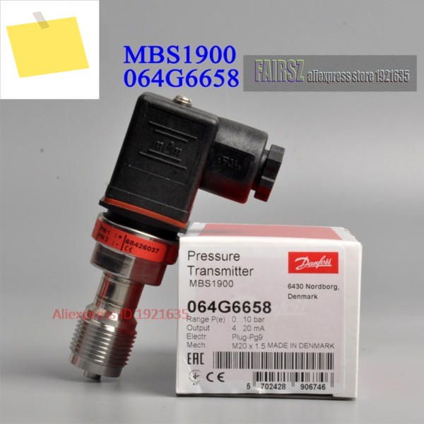 DAN.FOSS 압력 트랜스미터 센서 MBS1900 064G6658 0-10Bar FAIRSZ STORE 제품 이미지