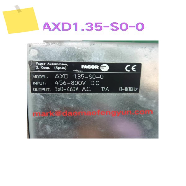 AXD1.35-S0-0 중고 서보 드라이브 테스트 완료 제품 이미지