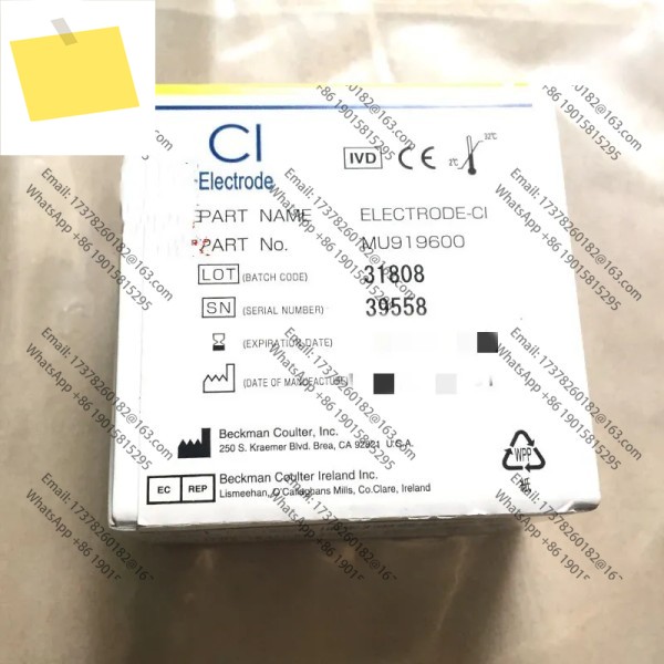 Beckman MU919600 AU480AU680AU5800 생화학 분석기용 Cl 전극 신규, 원본 제품 이미지