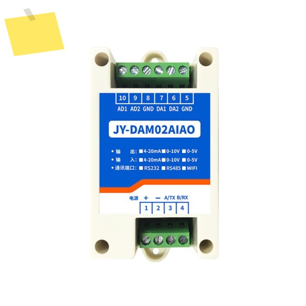2AI DAQ 아날로그 입력 출력 4-20mA 0-10V, Modbus RTU Din 레일, RS485 RS232 Wifi 형 제품 이미지