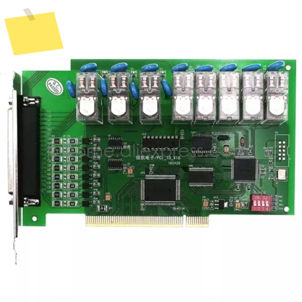 PCI BUS IO 카드, 릴레이 출력 8개 2A, 절연 디지털 입력 모듈 Labview 브레이크아웃 보드 케이블 포함 제품 이미지