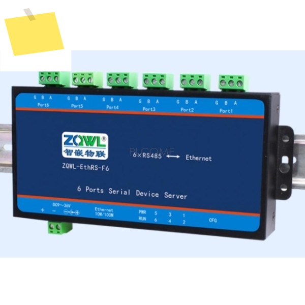 6채널 직렬 장치 서버 RS232 RS485 또는 TTL-이더넷 변환기, Modbus TCP 게이트웨이 MQTT 제품 이미지