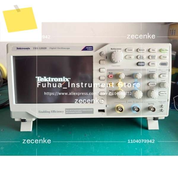 중고 Tektronix TBS1202B 디지털 오실로스코프 1개, 2채널, 200MHz 2GSs TBS 1202B 제품 이미지