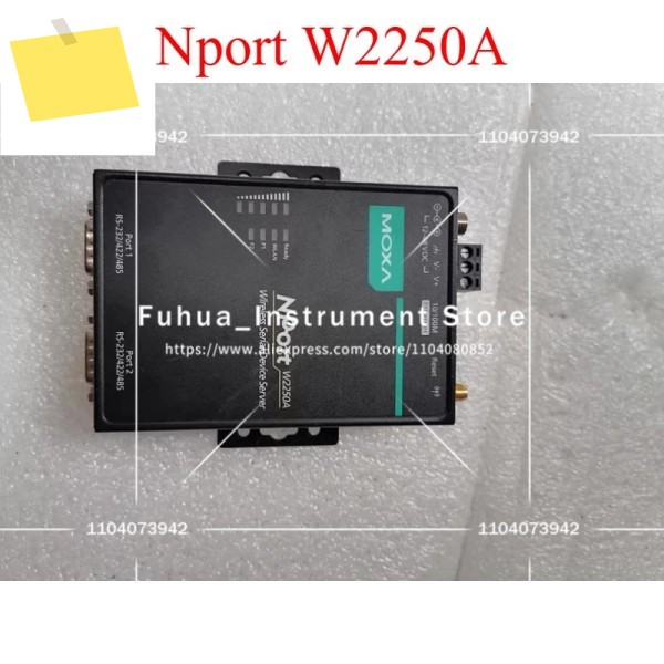 1PC Moxa Nport W2250A 듀얼 포트 무선 직렬 서버 제품 이미지