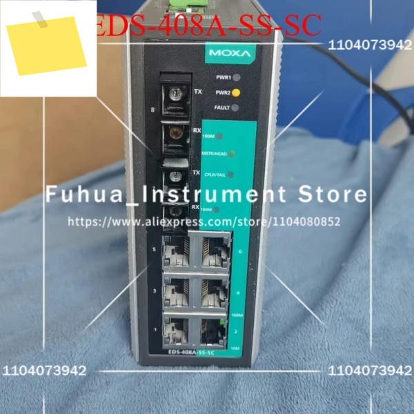 1PC MOXA EDS-408A-SS-SC V2.1.1 산업용 이더넷 스위치 제품 이미지