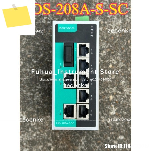 1PC 중고 EDS-208A-S-SC 8포트 100Mbps 산업용 등급 스위치 테스트 OK 제품 이미지