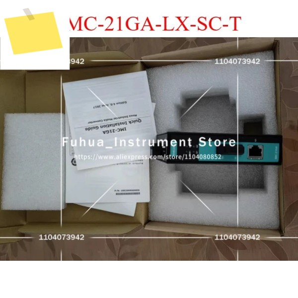 1PC MOXA IMC-21GA-LX-SC-T 단일 모드 기가비트 넓은 온도 Moxa 트랜시버 제품 이미지