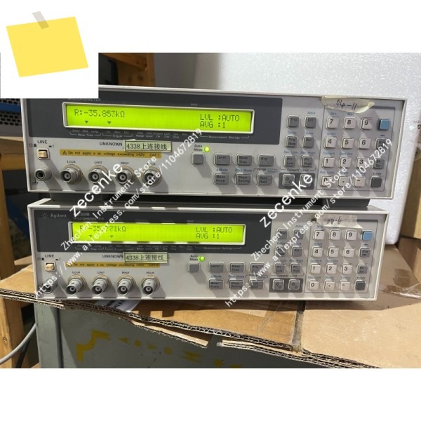 1PC Agilent 4338B 밀리옴미터 저항계 양호한 상태로 테스트됨 제품 이미지