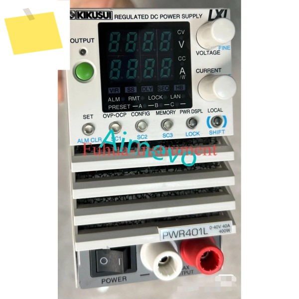 KIKUSUI 조절 DC 전원 공급 장치 PWR401L 0-40V 40A 400W 양호한 상태로 사용됨 제품 이미지
