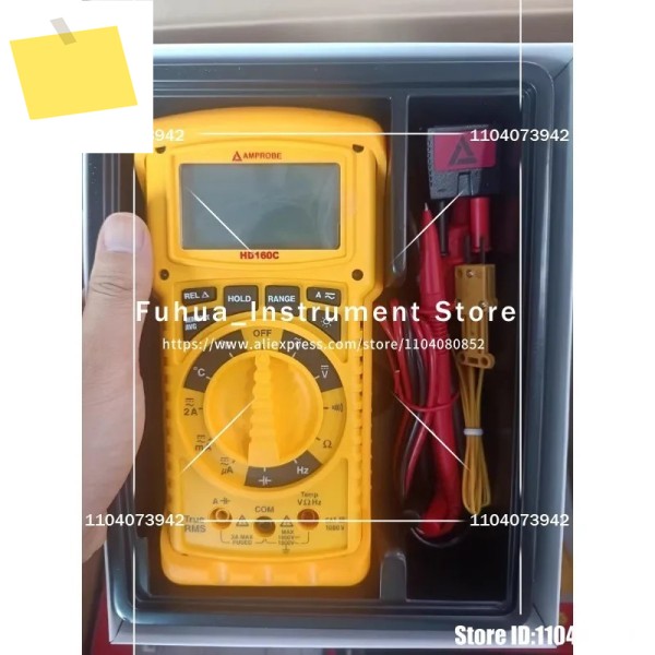 온도가 포함된 1PC Amprobe HD160C 헤비 듀티 TRMS 멀티미터 제품 이미지