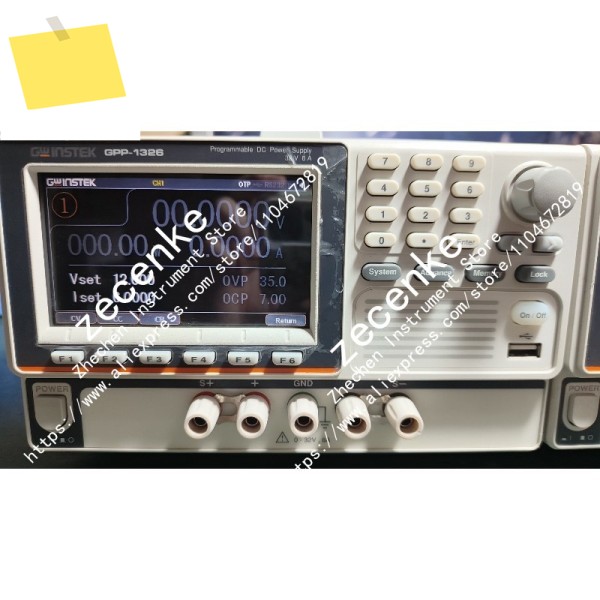 1PC 중고 GW Instek GPP-1326 프로그래밍 가능 DC 전원 공급 장치 32V6A 고전력 출력, 전자 부하 기능 포함, 상태 양호 제품 이미지