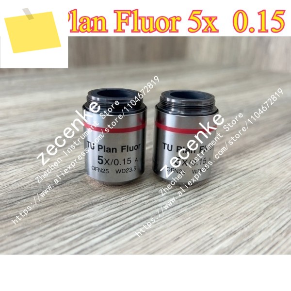 1PC 중고 TU Plan Fluor 5x 0.15 밝은 필드 형광 대물 렌즈 제품 이미지