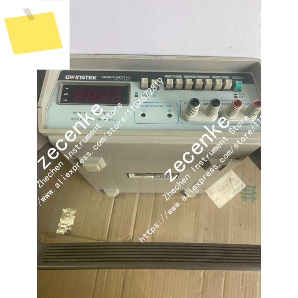 양호한 상태의 중고 GW Instek GOM-801H 저항 테스터 1개 제품 이미지