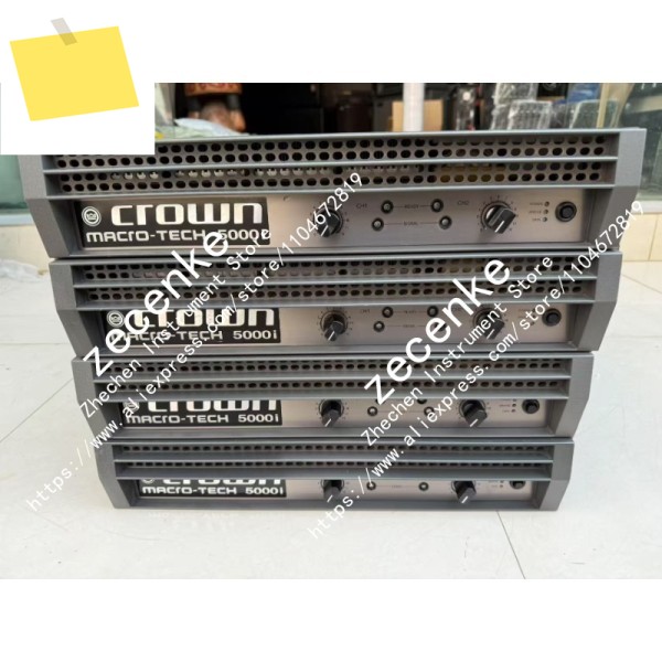 1PCS Crown MacroTech 5000i 2채널 전력 증폭기 작동 중고 제품 이미지