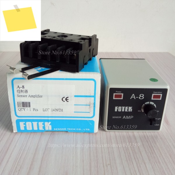 A-8 FOTEK 센서 증폭기 컨트롤러 AMPLIFIER SEPARATED TYPE PHOTO SENSOR 100% 신규 및 기존 제품 이미지