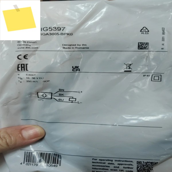 1PC IG5397 IFM 신품 오리지널 유도 센서 IGA3005-BPKG 제품 이미지