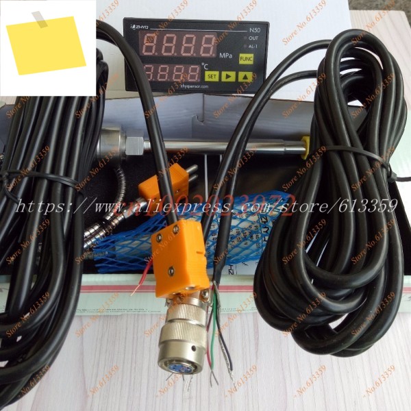 ZHYQ PT124G-123T 용융 압력 변환기 6 핀 50Mpa 출력 3.33 mVV 및 온도 표시기 N60N50N10 제품 이미지