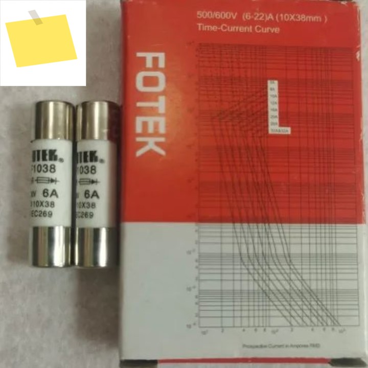 5PCS FOTEK 신품 오리지널 퓨즈 F1038 500V 6A 10A 제품 이미지