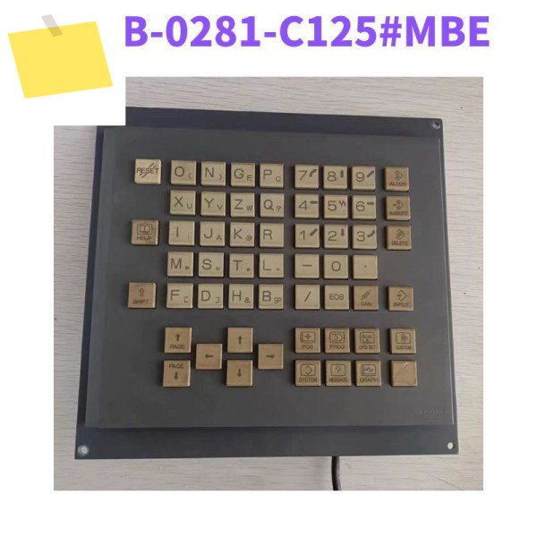 중고 FANUC A02B-0281-C125 # MBE A02B 0281 C125를 한국어로 번역하세요 호스트 키패드 완료 제품 이미지