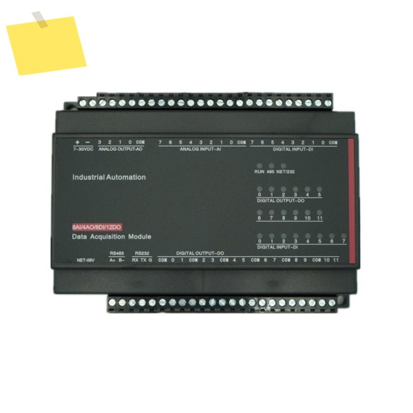 TCP-508V 8AI4AO8DI12DO 디지털 입력 아날로그 IO RS485 RS232 이더넷 수집 모듈 제품 이미지