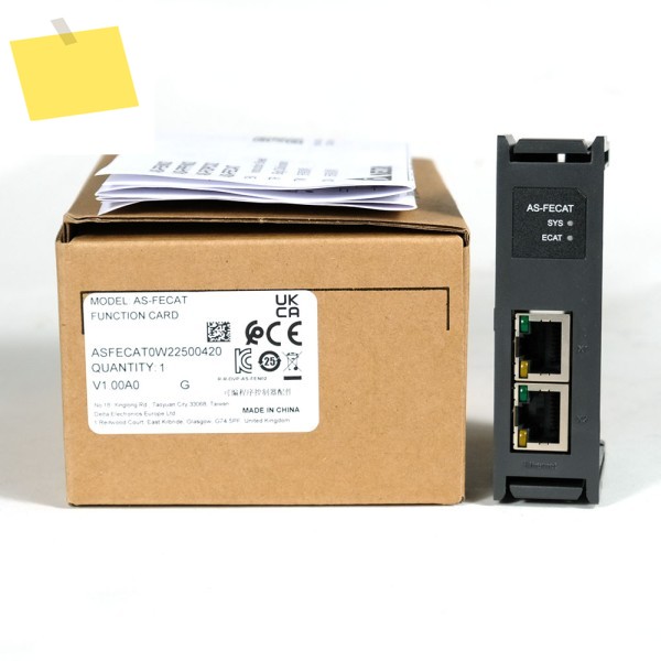 DELTA AS-FECAT 모듈 AS 시리즈 기능 카드 EtherCAT 포트는 소프트웨어ISPSOFT로 구성 가능 제품 이미지
