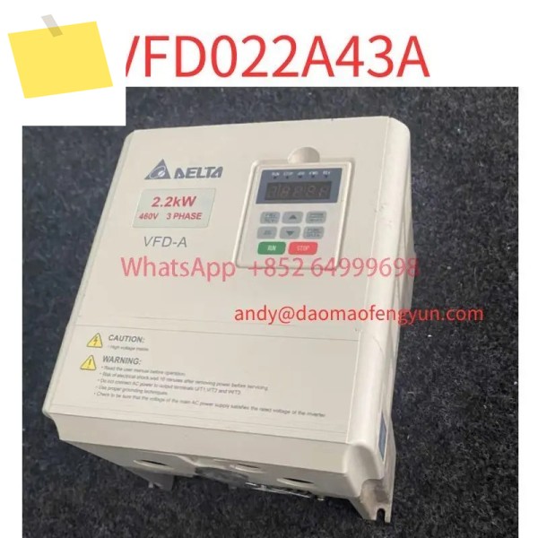중고 VFD-A 시리즈 주파수 변환기 VFD022A43A 2.2KW380V 테스트 OK 제품 이미지