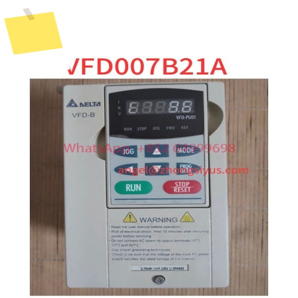중고 인버터 750W 단상 입력 VFD007B21A 제품 이미지