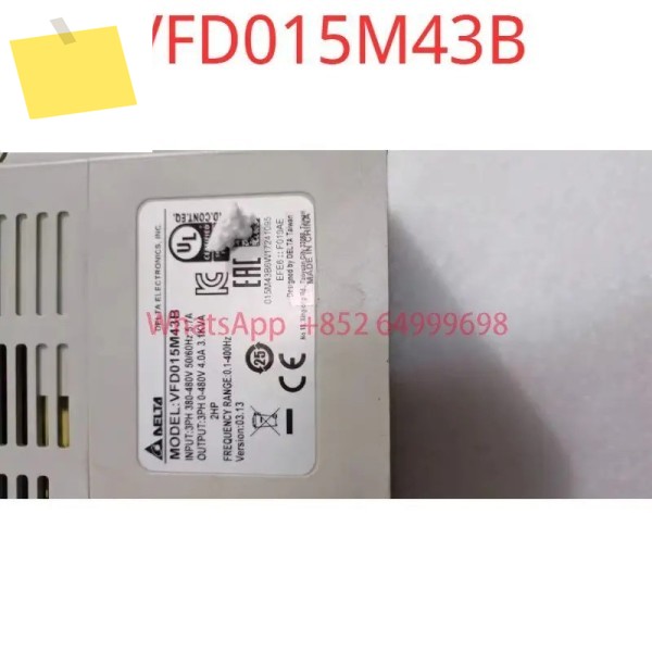 중고 테스트 OK M 시리즈 인버터 VFD015M43B, 1.5KW 380V 제품 이미지