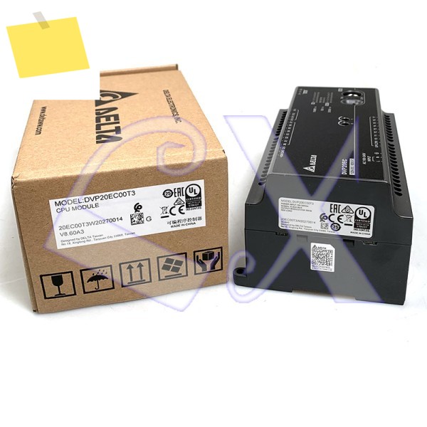 기존 델타 DVP20EC00T3 100-240VAC 12DI 8DO PLC 컨트롤러 EC3 시리즈 박스 내 제품 이미지
