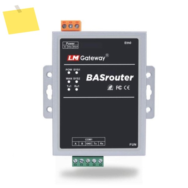 Router101-B BACnet 라우터는 MSTP를 IP로 변환하고 1개의 버스 ARM926EJ, 주 주파수 300MHz를 지원합니다. 제품 이미지