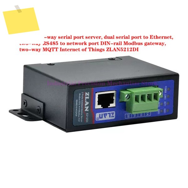 절연된 양방향 직렬 포트 서버, 이더넷에 대한 이중 네트워크 RS485, 레일형 Modbus 게이트웨이 ZLAN5212 제품 이미지