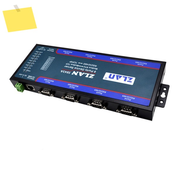 8포트 RS232 RS485-이더넷 변환기 ZLAN5843A 다중 직렬 장치 서버 스위치 Modbus 게이트웨이 교체 제품 이미지