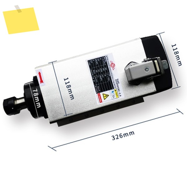 타각기 스퀘어 공랭식 스핀들, 3.5KW 무단 속도 조절, 0-18000rpm 클램핑 나이프 범위 1-16mm 제품 이미지