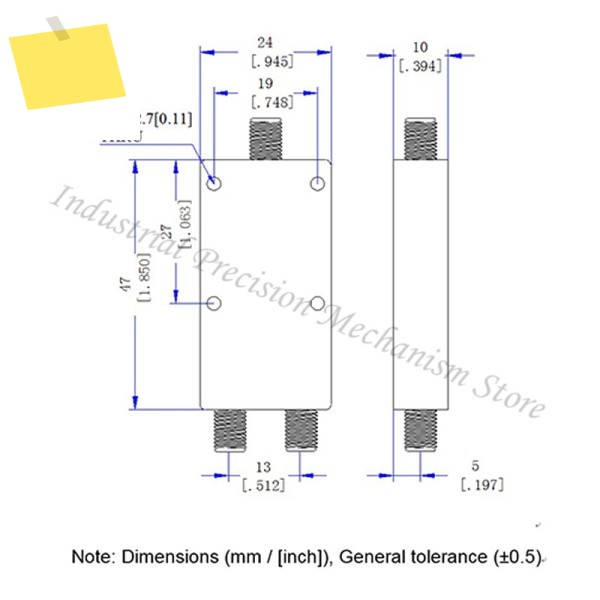 PD-218-2S 2-18GHz 20W SMA RF 마이크로파 12 광대역 전력 분배기, 삽입 손실 ≤1.2dB, 진폭 밸런스.≤0.3dB 제품 이미지