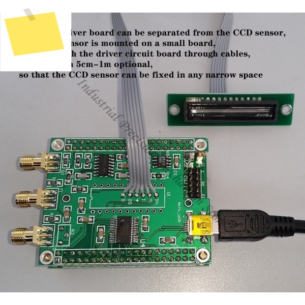 고해상도 USB 선형 어레이 CCD초당 50프레임, Toshiba TCD1304AP 칩, 일체형 200us-20ms10us-1ms 제품 이미지