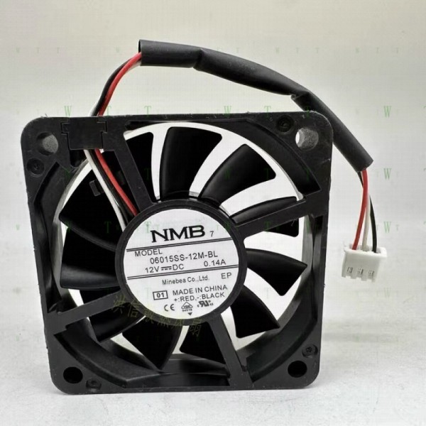 NMB 06015SS-12M-BL 6015 DC12V 0.14A 6CM 인버터 냉각 팬용 H 1개 제품 이미지