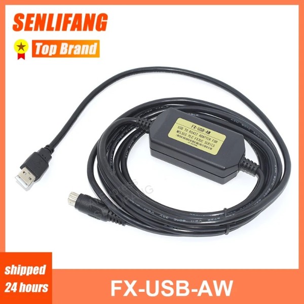 FX3U PLC 1N 2N 1S 시리즈 프로그래밍 케이블용 RS422에 대한 새 어댑터 FX-USB-AW USB는 USB-SC09-FX로 대체되었습니다 제품 이미지