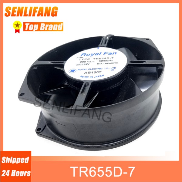 RoyalFan 냉각 TR655D-7, 알루미늄 프레임 선풍기, AC200V, 50Hz, 29W, 172x150x55mm, 2-Lins, 새제품 제품 이미지