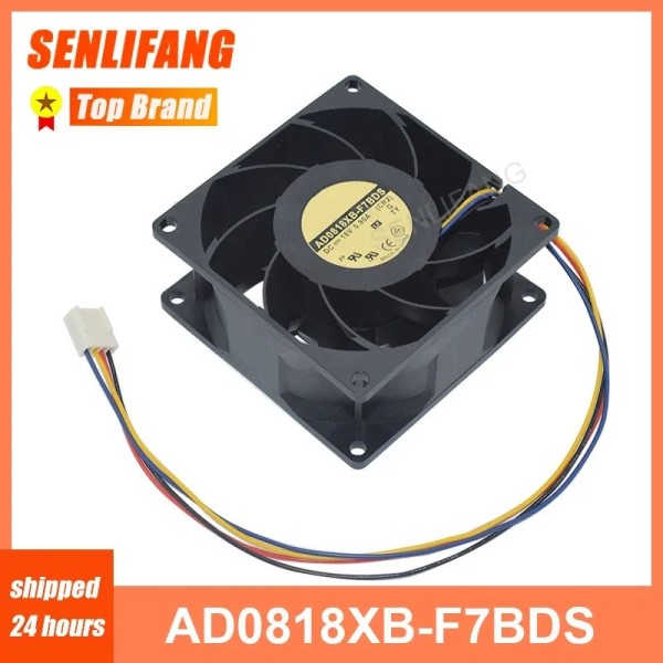 AD0818XB-F7BDS 프로세서 쿨러 방열판 팬, JARO 냉각 4 라인, 18V 0.9A, 80x80x38mm, 새제품 제품 이미지
