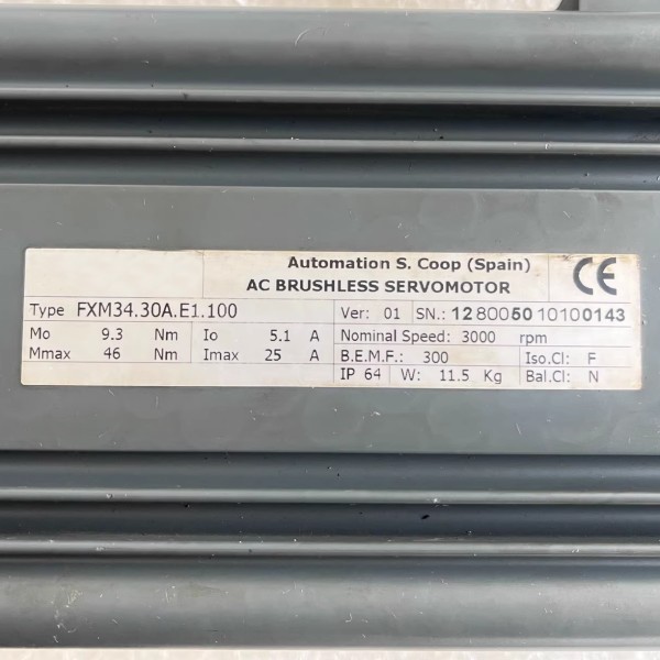 중고 FXM34.30A.E1.100 서보 모터, 테스트 통과 후 준비 제품 이미지